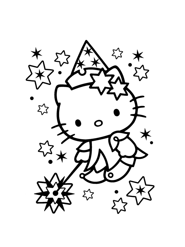 Coloring page: Hello Kitty (Cartoons) #36847 - Free Printable Coloring Pages