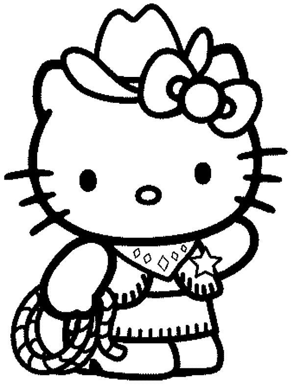 Coloring page: Hello Kitty (Cartoons) #36850 - Free Printable Coloring Pages