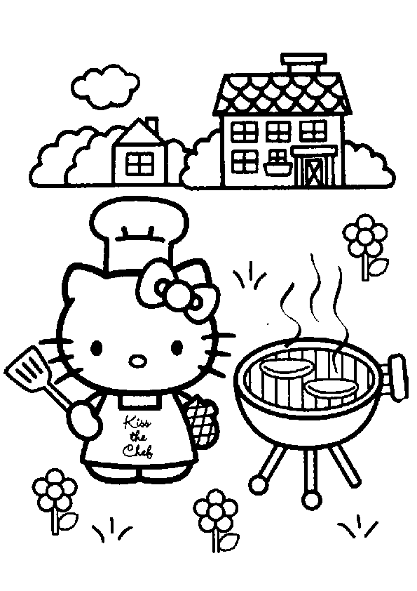 Coloring page: Hello Kitty (Cartoons) #36870 - Free Printable Coloring Pages