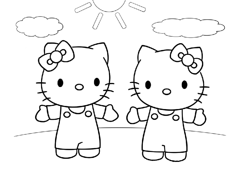 Coloring page: Hello Kitty (Cartoons) #36872 - Free Printable Coloring Pages