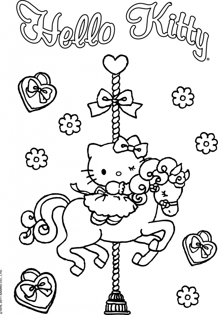 Coloring page: Hello Kitty (Cartoons) #36881 - Free Printable Coloring Pages