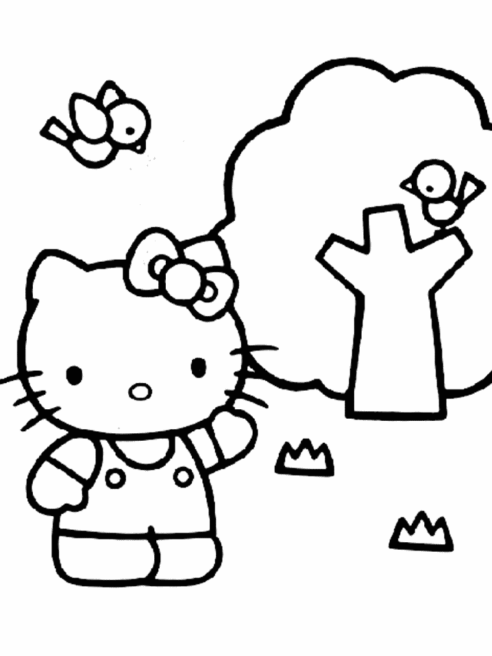 Coloring page: Hello Kitty (Cartoons) #36883 - Free Printable Coloring Pages