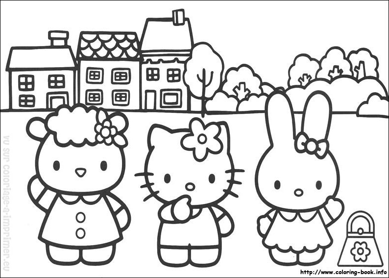 Coloring page: Hello Kitty (Cartoons) #36887 - Free Printable Coloring Pages