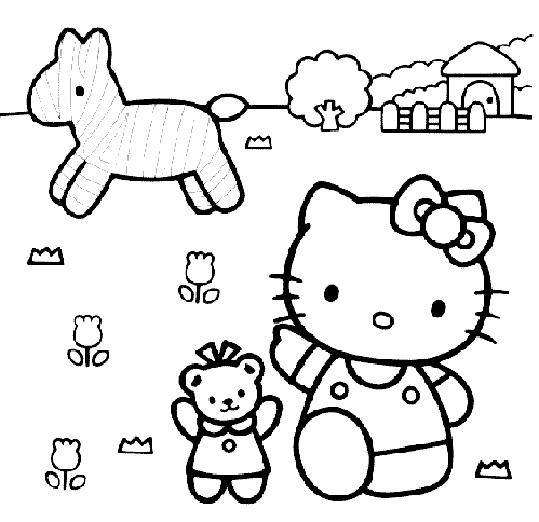 Coloring page: Hello Kitty (Cartoons) #36892 - Free Printable Coloring Pages