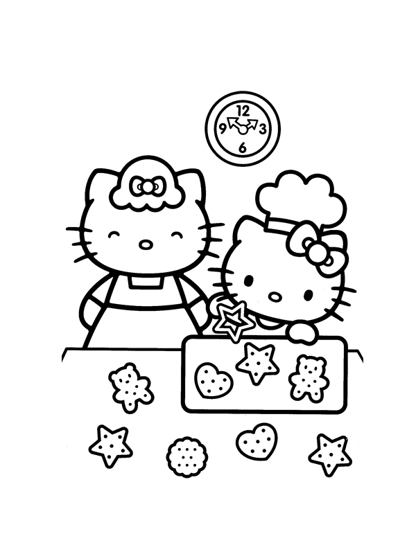 Coloring page: Hello Kitty (Cartoons) #36902 - Free Printable Coloring Pages