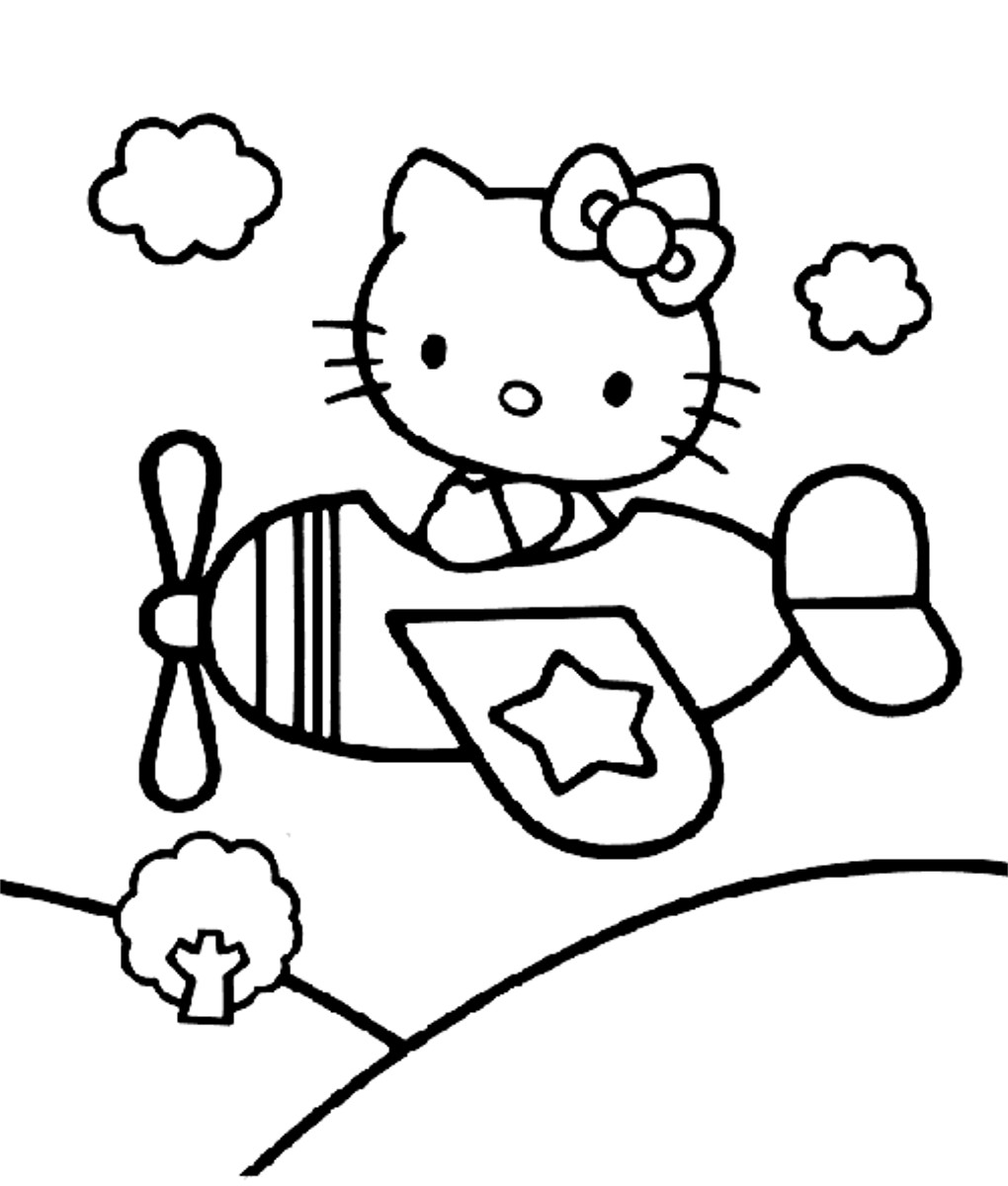 Coloring page: Hello Kitty (Cartoons) #36913 - Free Printable Coloring Pages