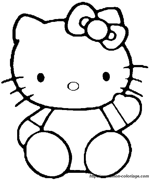 Drawing Hello Kitty #36915 (Cartoons) – Printable coloring pages