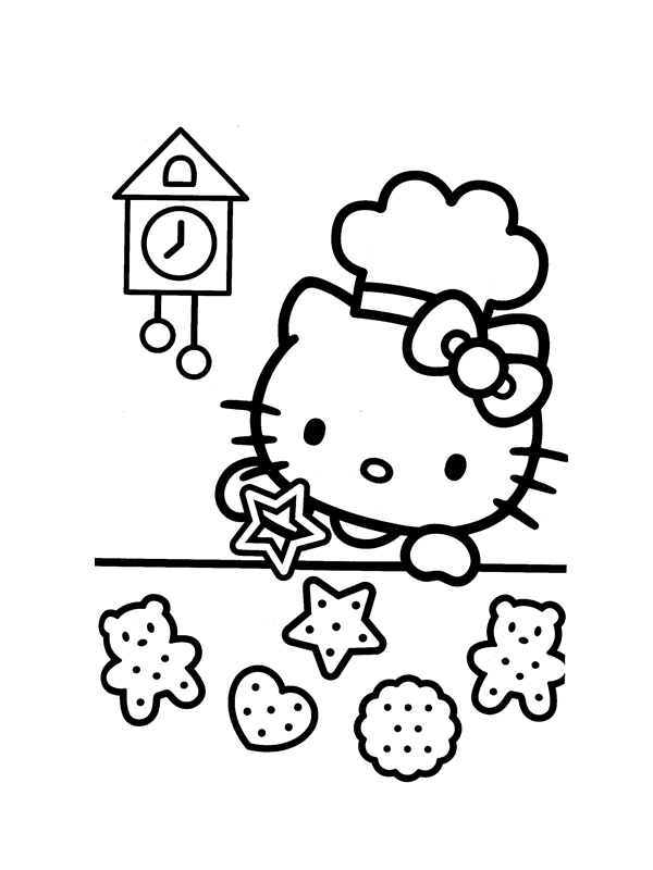 Coloring page: Hello Kitty (Cartoons) #36918 - Free Printable Coloring Pages