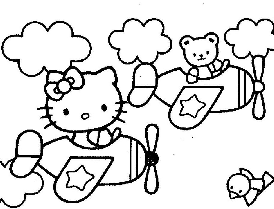 Coloring page: Hello Kitty (Cartoons) #36923 - Free Printable Coloring Pages