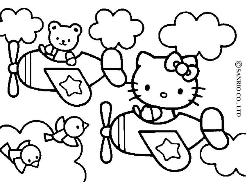 Coloring page: Hello Kitty (Cartoons) #36935 - Free Printable Coloring Pages