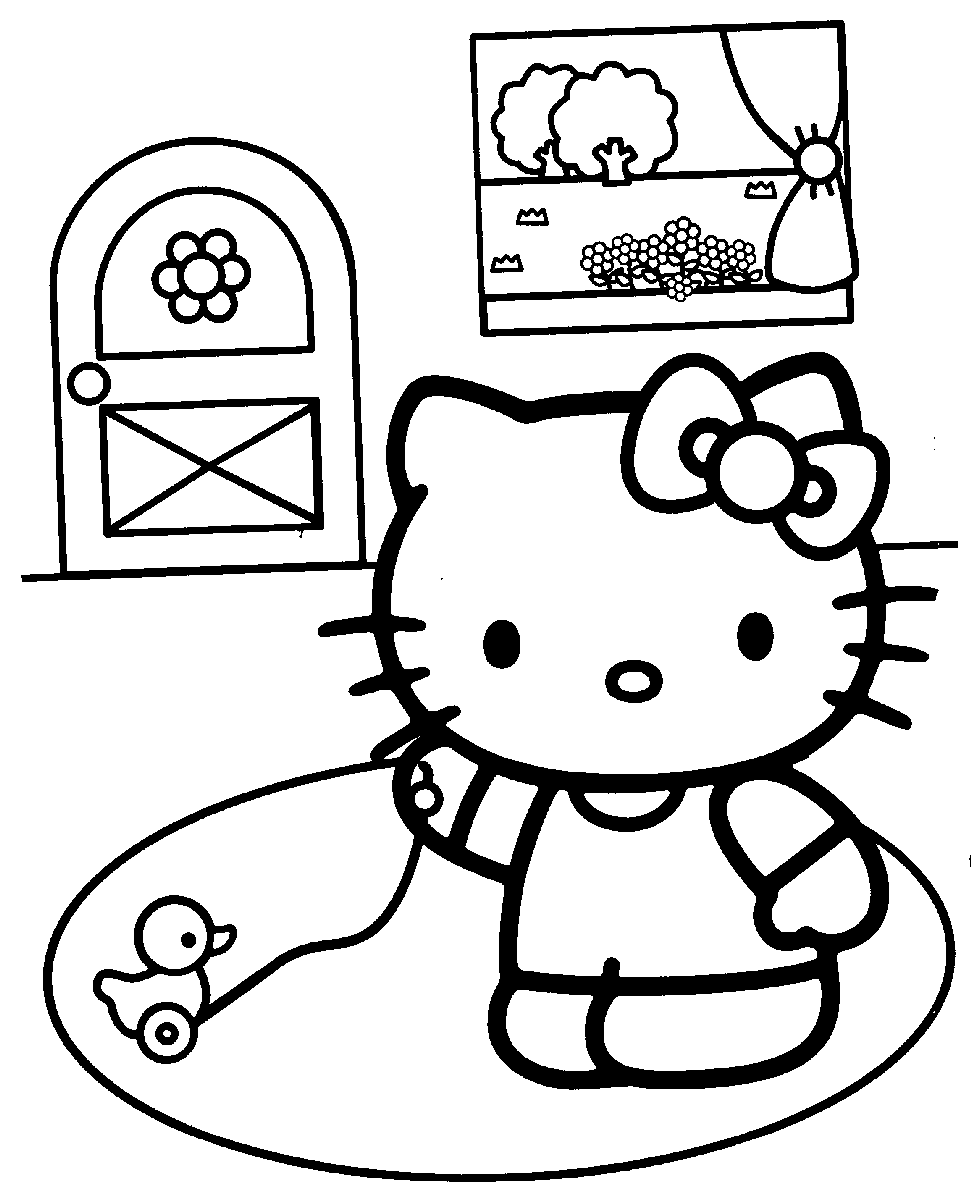 Coloring page: Hello Kitty (Cartoons) #36937 - Free Printable Coloring Pages