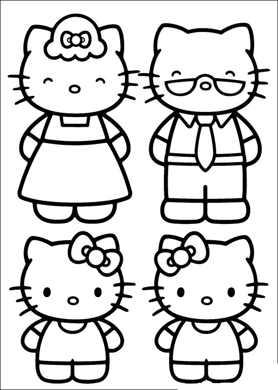 Coloring page: Hello Kitty (Cartoons) #36947 - Free Printable Coloring Pages