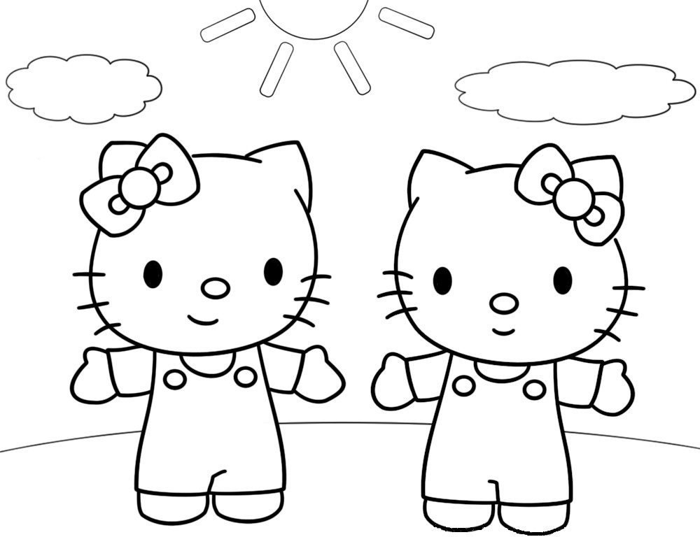 Coloring page: Hello Kitty (Cartoons) #36954 - Free Printable Coloring Pages