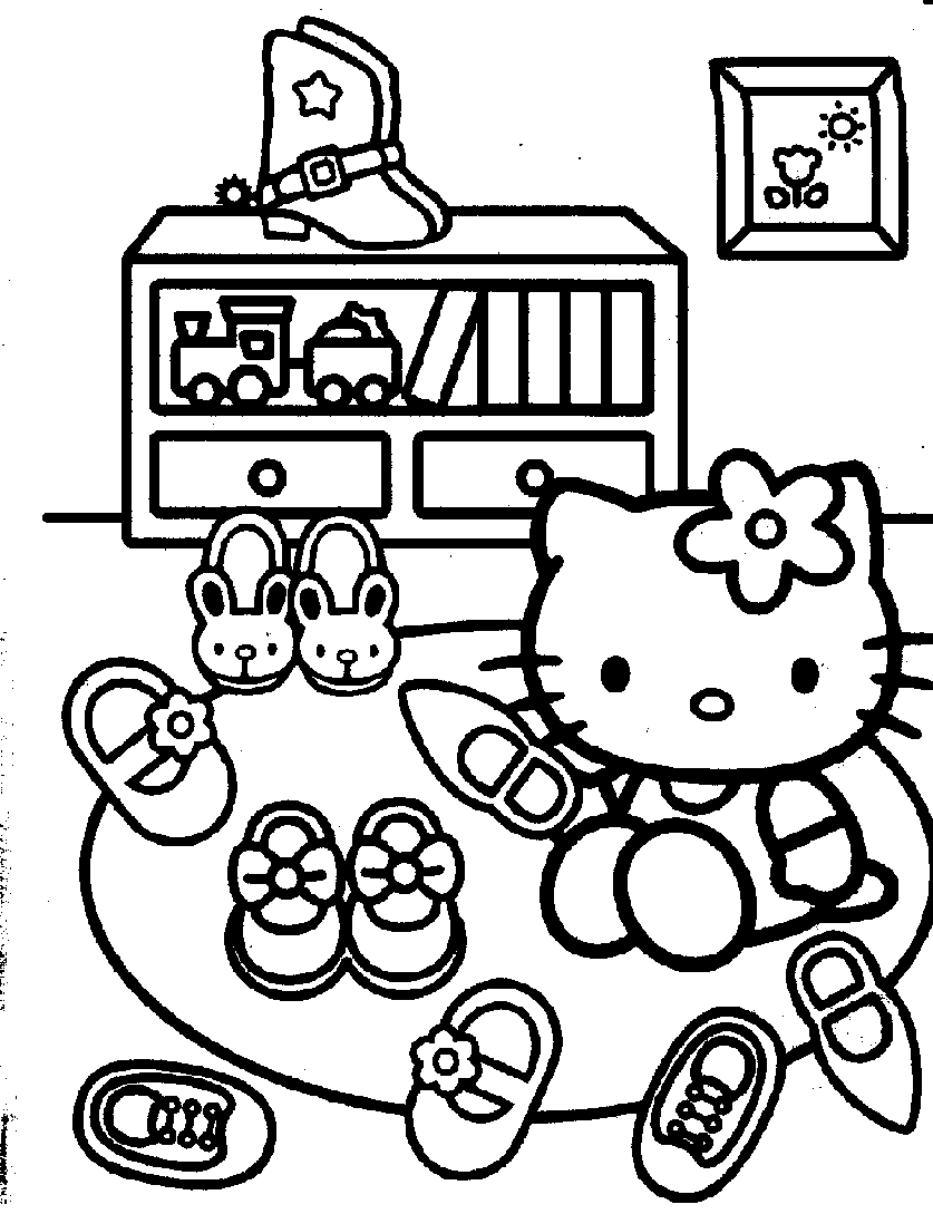 Coloring page: Hello Kitty (Cartoons) #36956 - Free Printable Coloring Pages