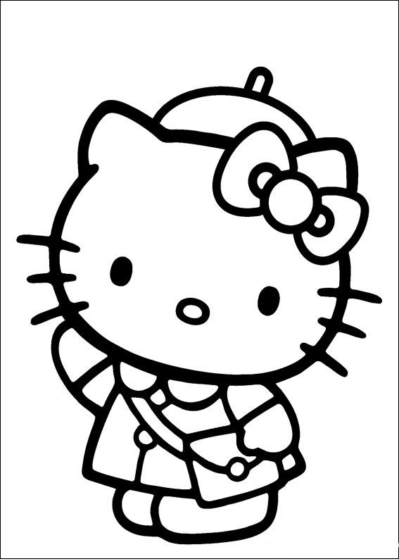 Coloring page: Hello Kitty (Cartoons) #36962 - Free Printable Coloring Pages