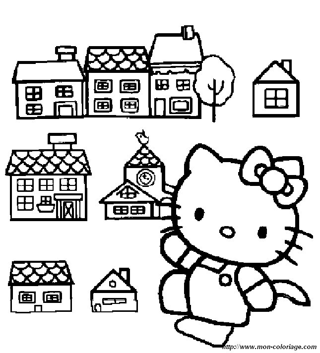 Coloring page: Hello Kitty (Cartoons) #36966 - Free Printable Coloring Pages