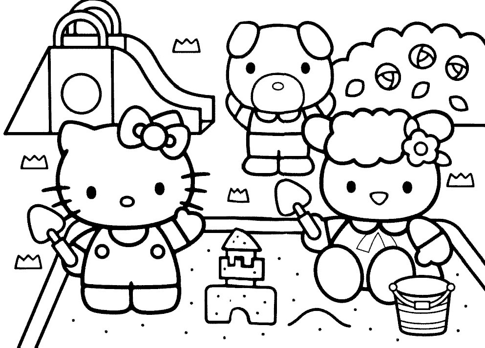 Coloring page: Hello Kitty (Cartoons) #36967 - Free Printable Coloring Pages