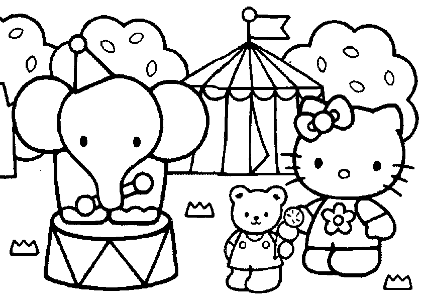 Coloring page: Hello Kitty (Cartoons) #36968 - Free Printable Coloring Pages