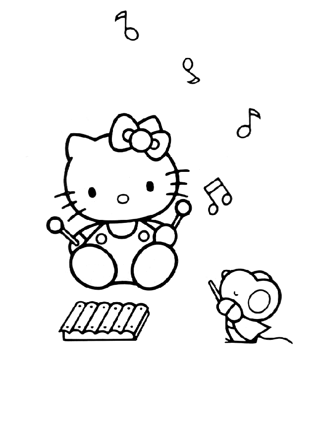 Coloring page: Hello Kitty (Cartoons) #36972 - Free Printable Coloring Pages