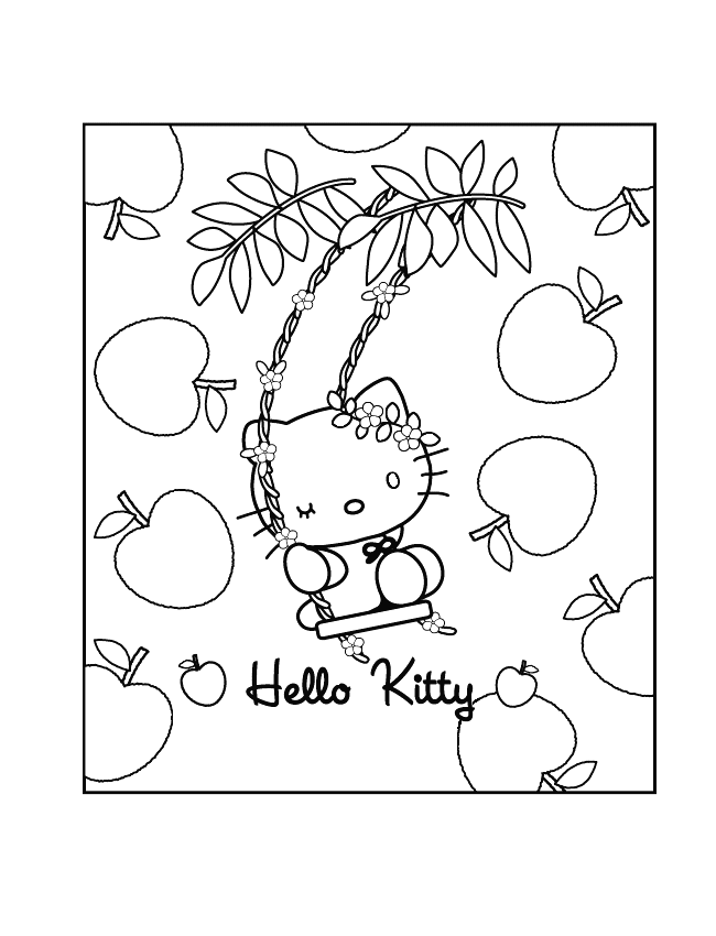 Coloring page: Hello Kitty (Cartoons) #36981 - Free Printable Coloring Pages