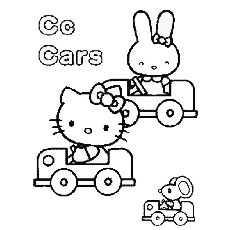 Coloring page: Hello Kitty (Cartoons) #36985 - Free Printable Coloring Pages