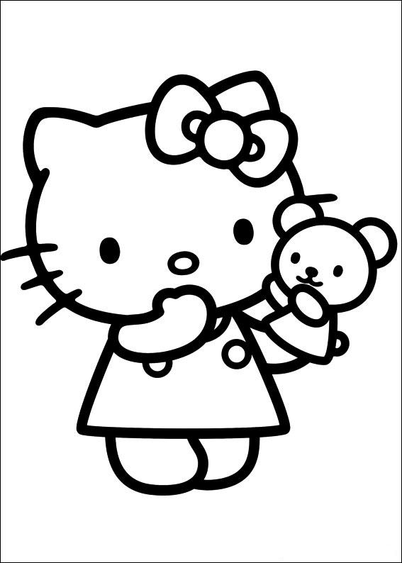 Coloring page: Hello Kitty (Cartoons) #36986 - Free Printable Coloring Pages