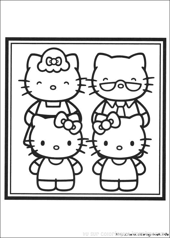 Coloring page: Hello Kitty (Cartoons) #36991 - Free Printable Coloring Pages