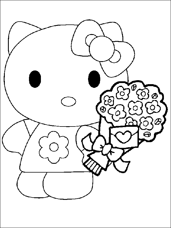 Coloring page: Hello Kitty (Cartoons) #36996 - Free Printable Coloring Pages