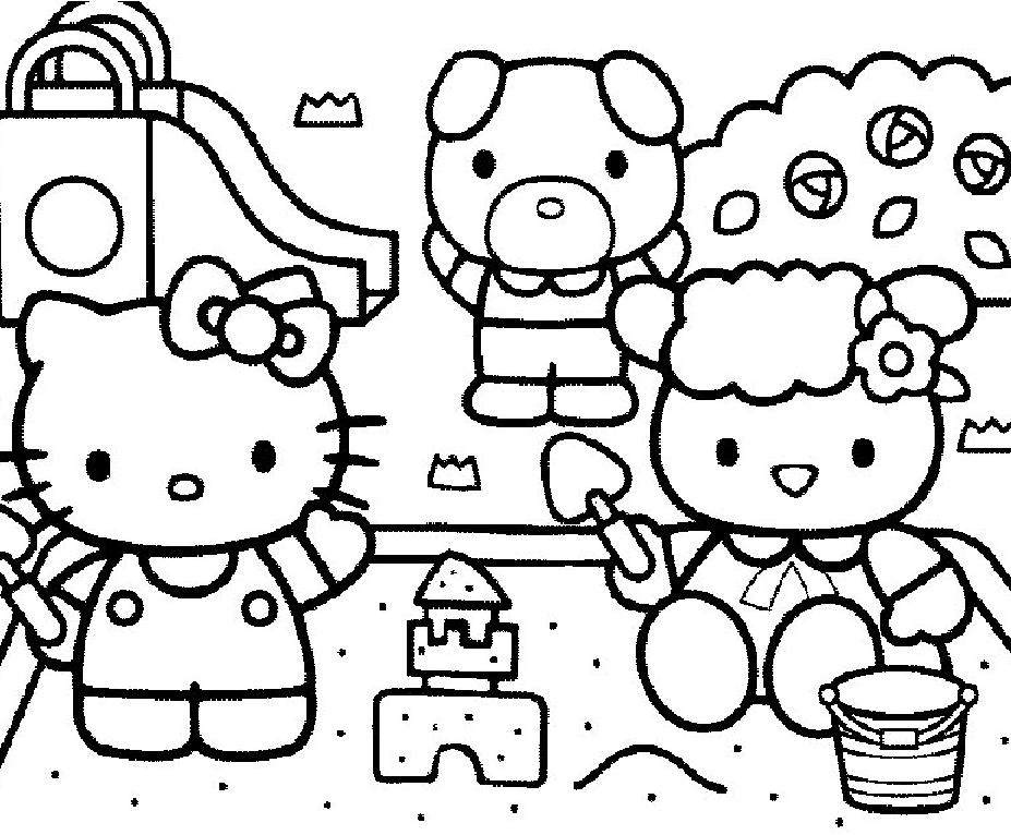 Coloring page: Hello Kitty (Cartoons) #36997 - Free Printable Coloring Pages