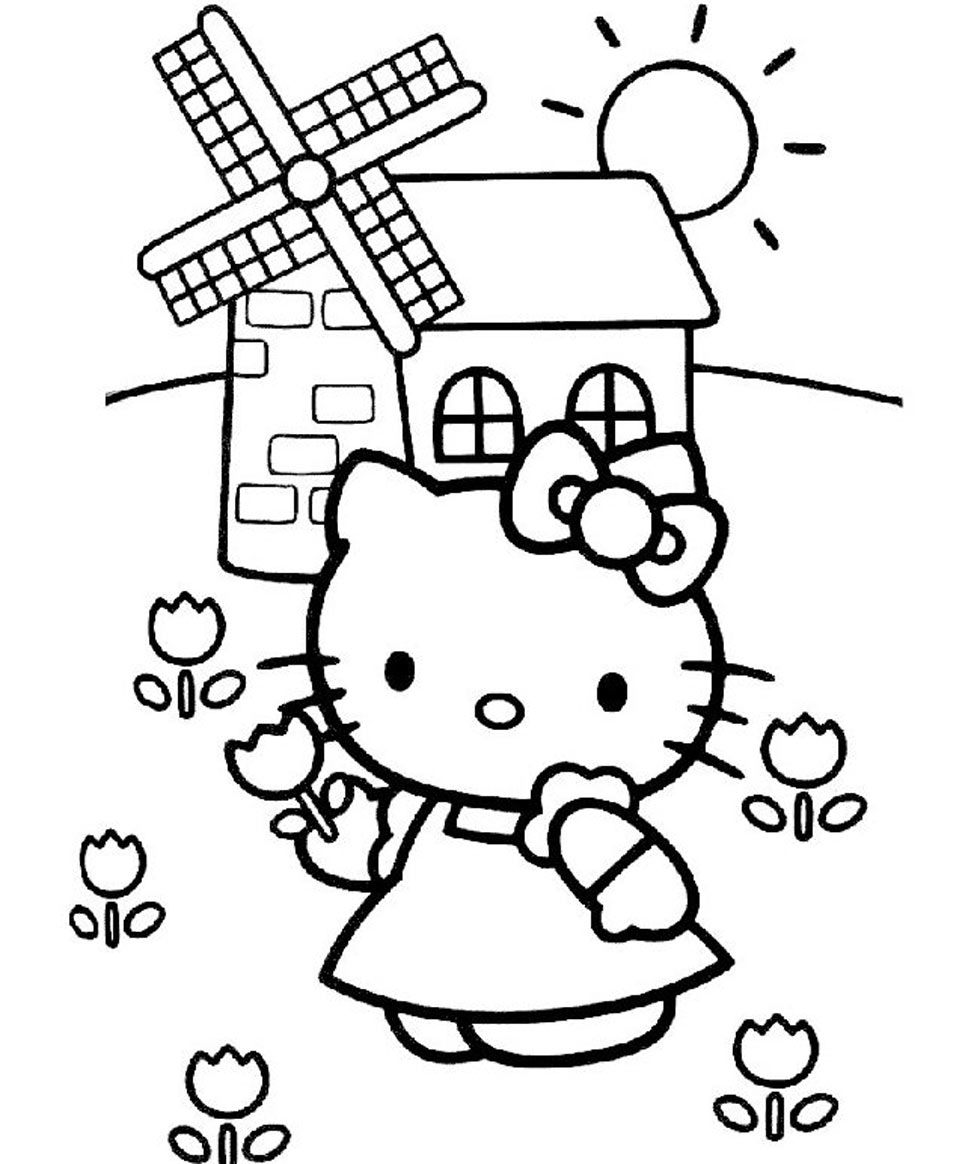 Drawing Kitty – Printable coloring pages