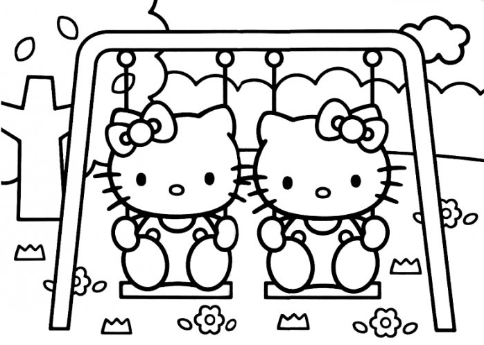 Coloring page: Hello Kitty (Cartoons) #36999 - Free Printable Coloring Pages