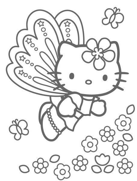 Coloring page: Hello Kitty (Cartoons) #37006 - Free Printable Coloring Pages