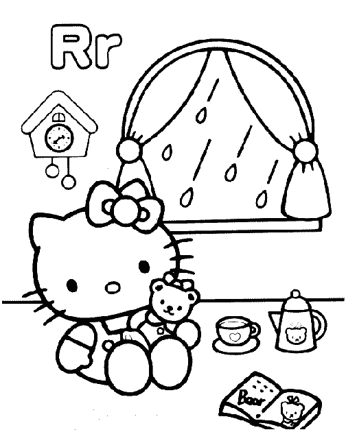 Coloring page: Hello Kitty (Cartoons) #37027 - Free Printable Coloring Pages