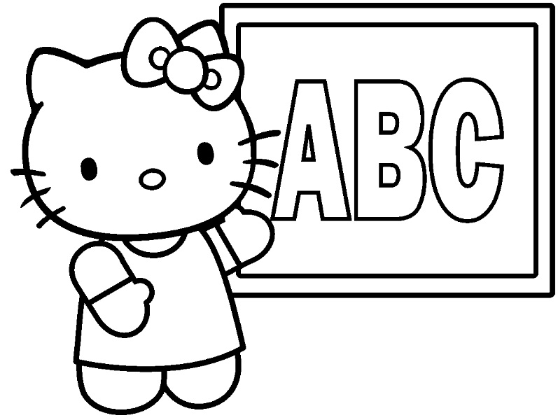drawing hello kitty 37030 cartoons printable coloring pages