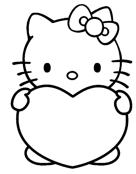 Coloring page: Hello Kitty (Cartoons) #37036 - Free Printable Coloring Pages