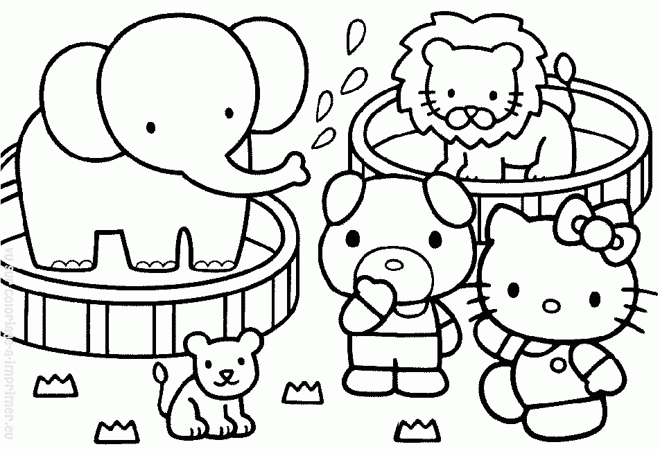 Coloring page: Hello Kitty (Cartoons) #37039 - Free Printable Coloring Pages