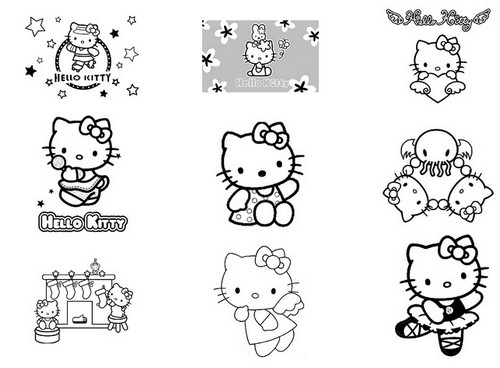 Coloring page: Hello Kitty (Cartoons) #37050 - Free Printable Coloring Pages