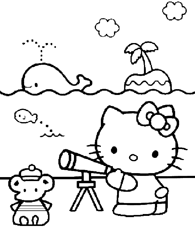 Coloring page: Hello Kitty (Cartoons) #37051 - Free Printable Coloring Pages