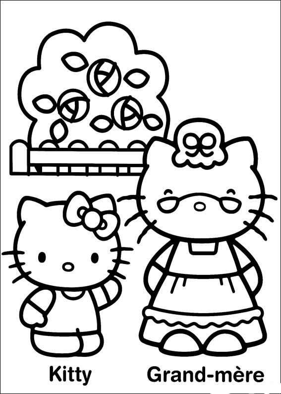 Coloring page: Hello Kitty (Cartoons) #37056 - Free Printable Coloring Pages