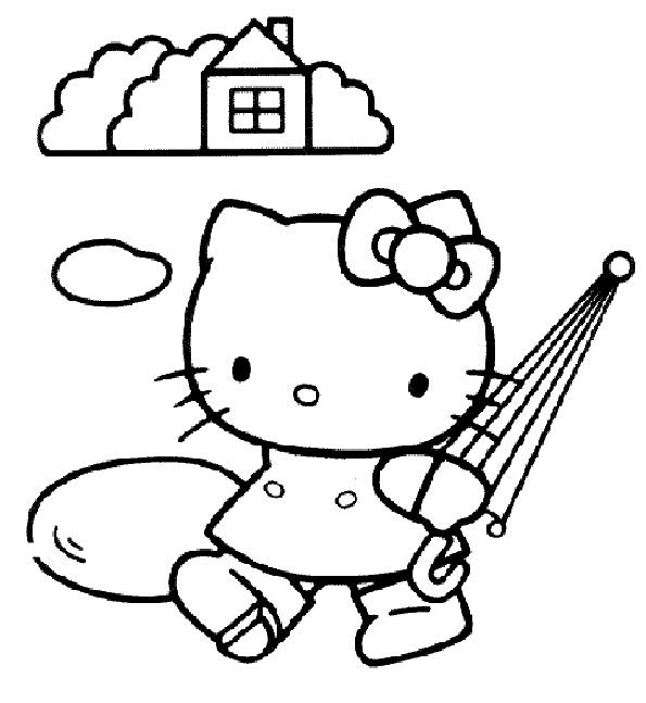 Coloring page: Hello Kitty (Cartoons) #37059 - Free Printable Coloring Pages