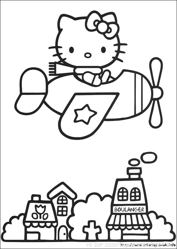 Coloring page: Hello Kitty (Cartoons) #37078 - Free Printable Coloring Pages