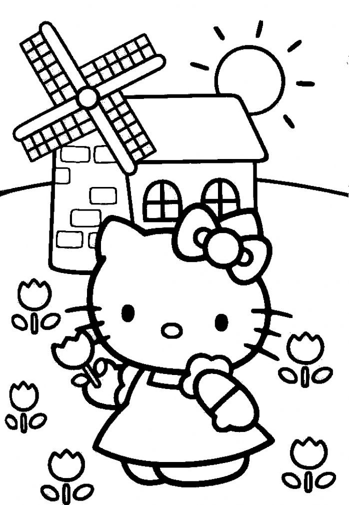 Coloring page: Hello Kitty (Cartoons) #37096 - Free Printable Coloring Pages