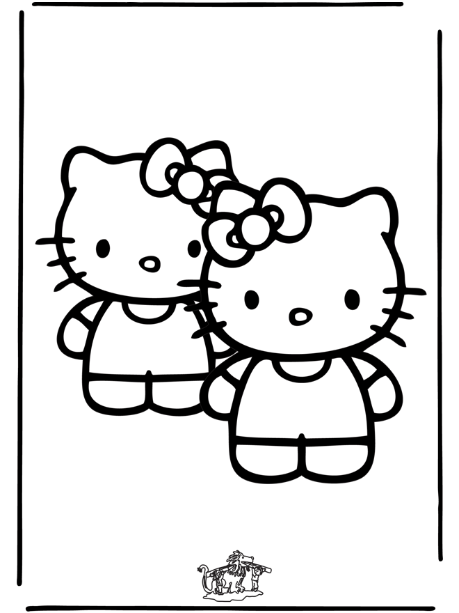 Coloring page: Hello Kitty (Cartoons) #37097 - Free Printable Coloring Pages