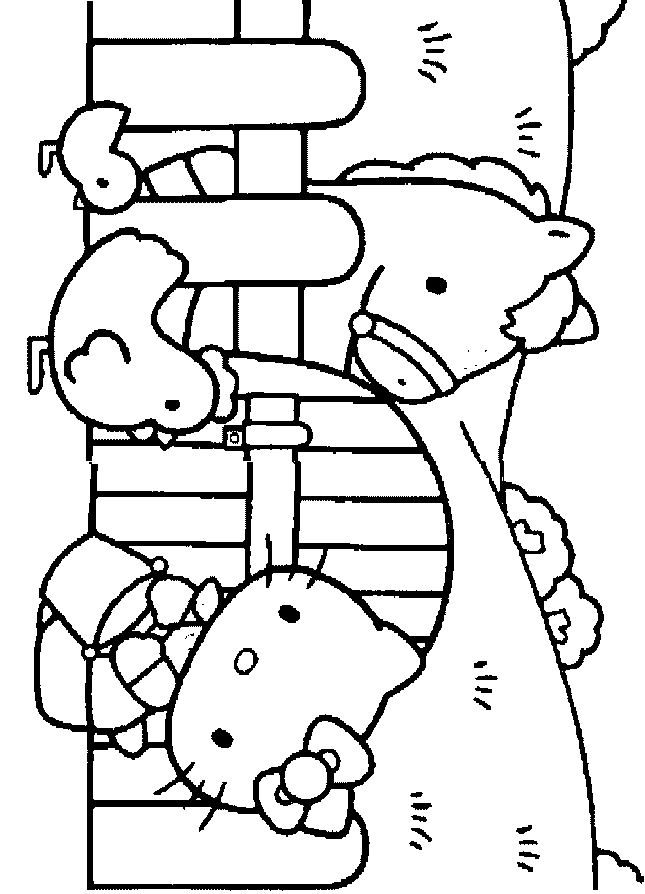 drawing hello kitty 37105 cartoons printable coloring pages