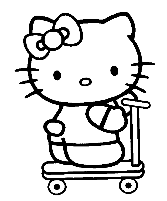 Coloring page: Hello Kitty (Cartoons) #37114 - Free Printable Coloring Pages