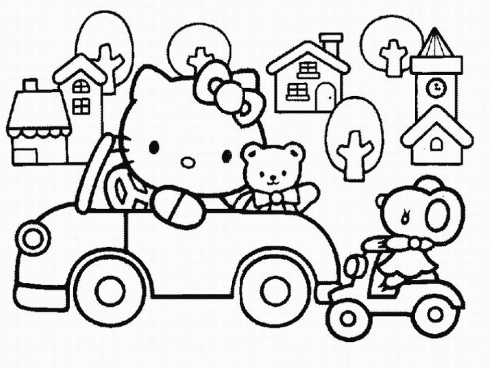 Coloring page: Hello Kitty (Cartoons) #37116 - Free Printable Coloring Pages