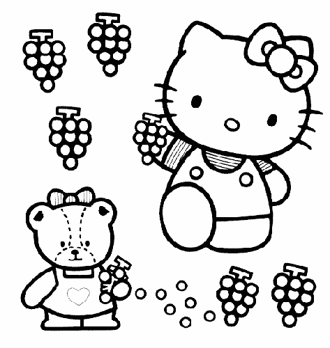 Coloring page: Hello Kitty (Cartoons) #37120 - Free Printable Coloring Pages