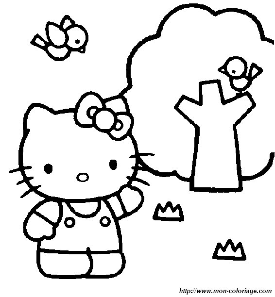 Coloring page: Hello Kitty (Cartoons) #37121 - Free Printable Coloring Pages