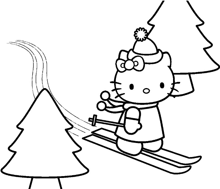 Coloring page: Hello Kitty (Cartoons) #37125 - Free Printable Coloring Pages