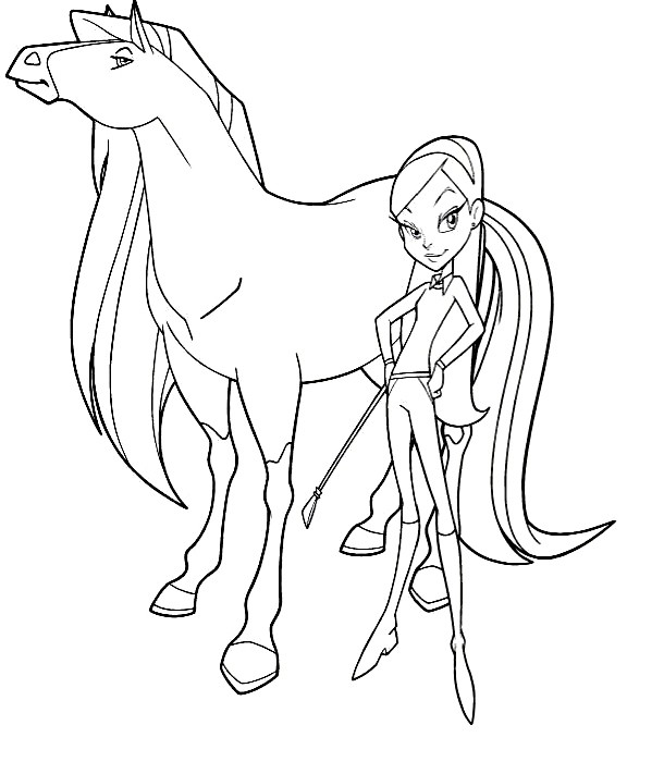 horseland chloe and chili coloring pages